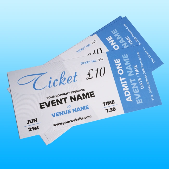 Ticket Printing Huddersfield